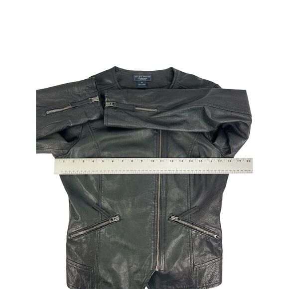Lucky Brand Black Moto Jacket Size Medium - Picture 7 of 10